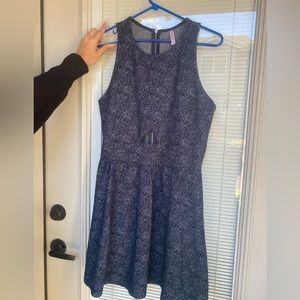 Blue and silver shimmer dress